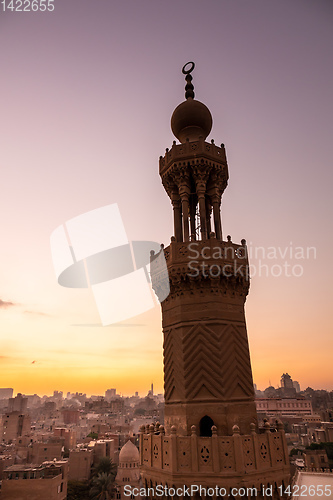 Image of sunset scenery at Cairo Egypt