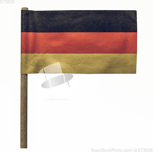 Image of Vintage looking Germany flag isolated