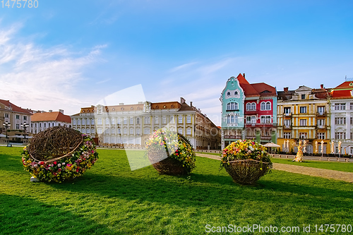 Image of Union Square in Timisoara