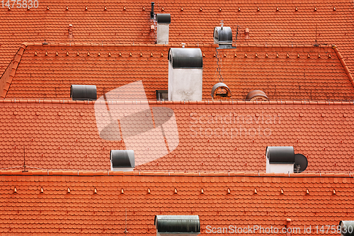 Image of Tiled roofs of Bardejov