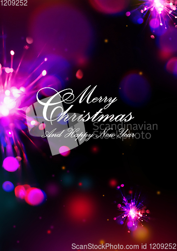 Image of Merry Christmas and New Year card