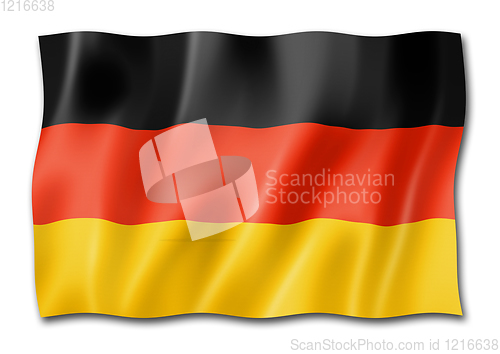 Image of German flag isolated on white