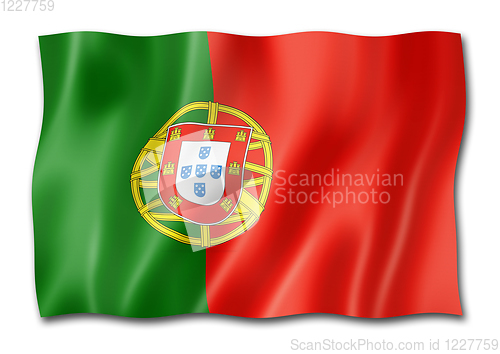 Image of Portuguese flag isolated on white