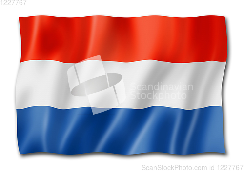 Image of Netherlands flag isolated on white