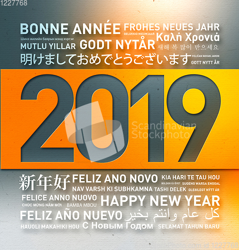 Image of 2019 Happy new year greetings from the world