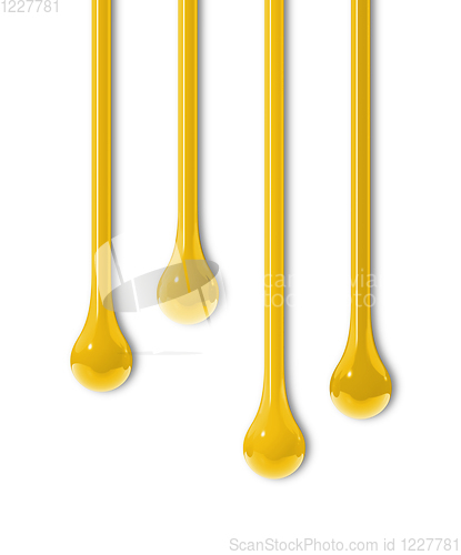 Image of Yellow ink drops