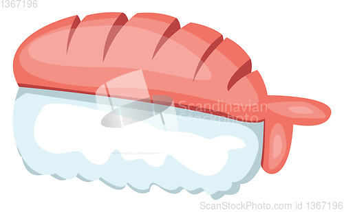 Image of Chocolate Cake vector color illustration.