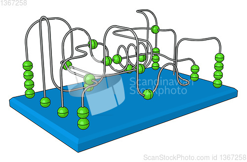 Image of Colorful toy with learning vector or color illustration
