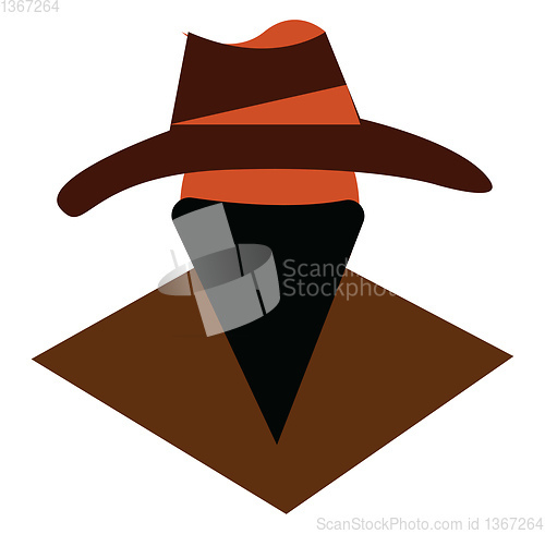 Image of A cowboy hat vector or color illustration