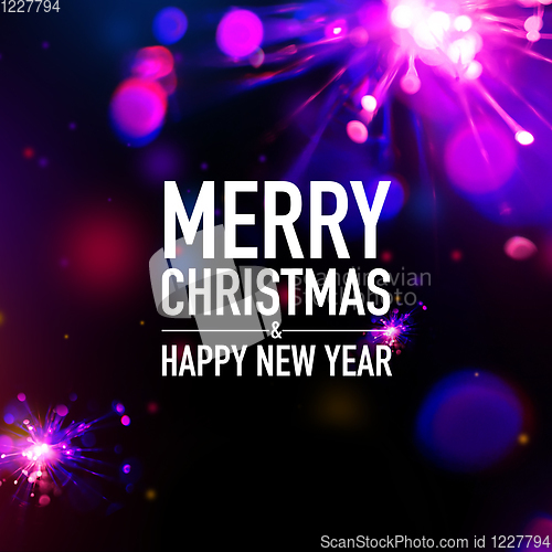 Image of Merry Christmas and New Year card