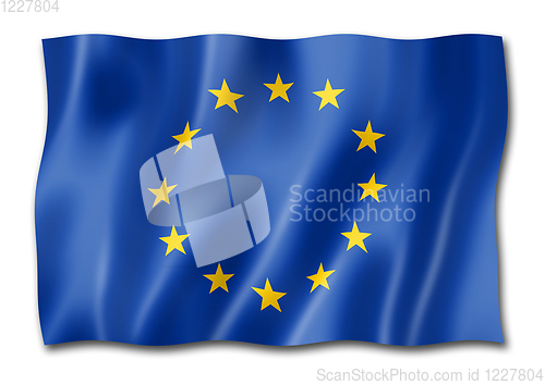Image of European union flag isolated on white