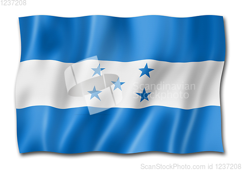 Image of Honduras flag isolated on white