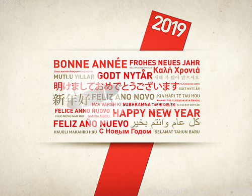 Image of 2019 Happy new year greetings from the world