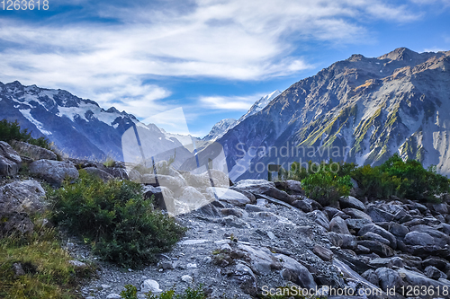Image of Aoraki Mount Cook landscape, New Zealand