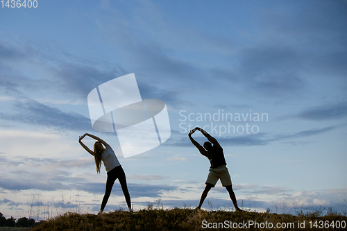 Image of Young multiethnic international couple outdoors