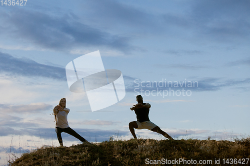 Image of Young multiethnic international couple outdoors
