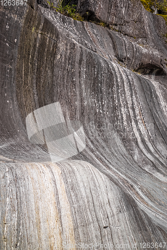 Image of Striped rock, Franz Josef Glacier, New Zealand