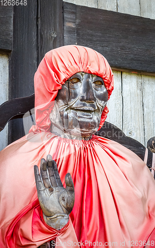 Image of Binzuru statue in Daibutsu-den Todai-ji temple, Nara, Japan