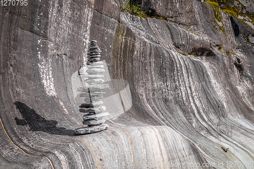 Image of Cairn near Franz Josef Glacier, New Zealand