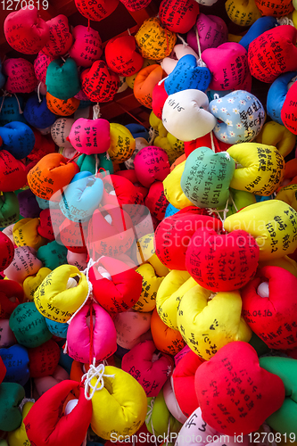 Image of Traditional colorful Emas prayer balls, Kyoto, Japan