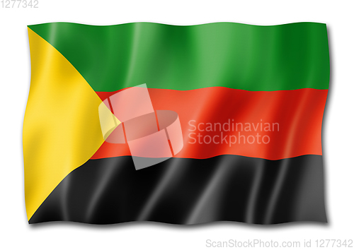 Image of Azawad MNLA flag isolated on white