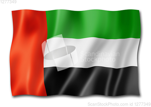 Image of United Arab Emirates flag isolated on white