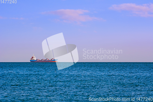 Image of Cargo Ship in the Sea