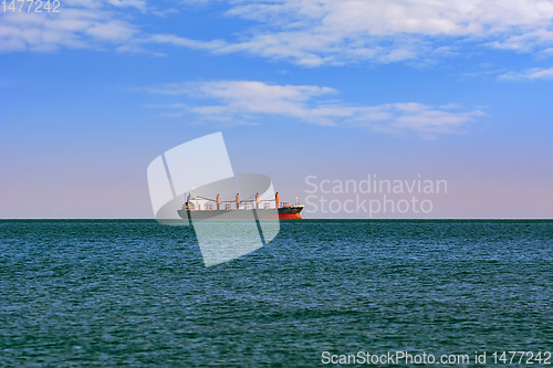 Image of Cargo Ship in the Sea