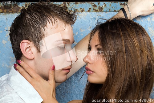 Image of Portrait of the young beauty couple 5