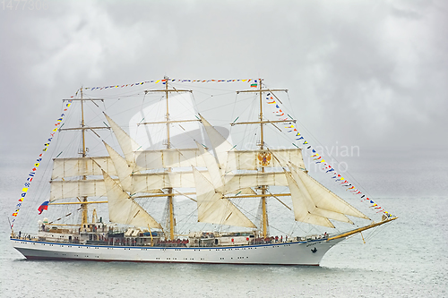 Image of Sailing Ships in the Sea