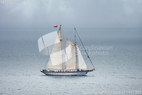 Image of Sailing Ship in the Sea