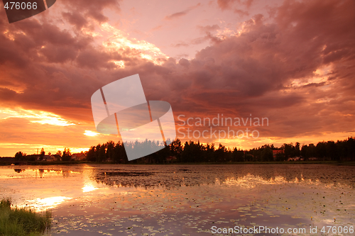 Image of Lake at sunset