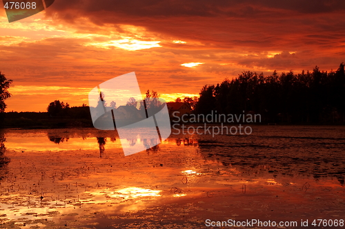 Image of Lake at sunset
