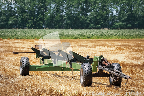 Image of Agricultural machinery on the field
