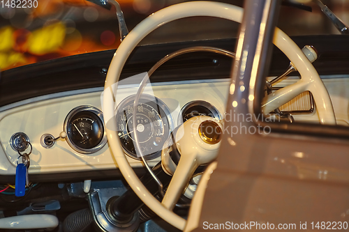 Image of Interior of an Old Car