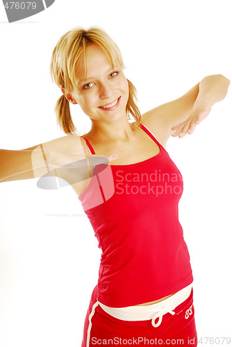 Image of Exercising girl