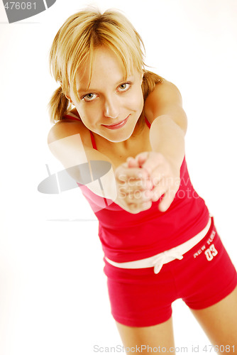 Image of Exercising girl