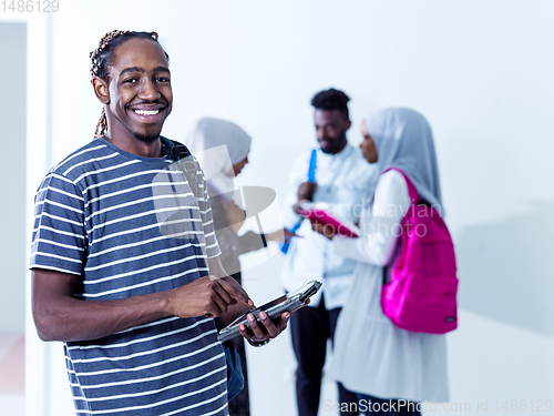 Image of young  african student