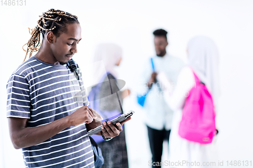 Image of young  african student