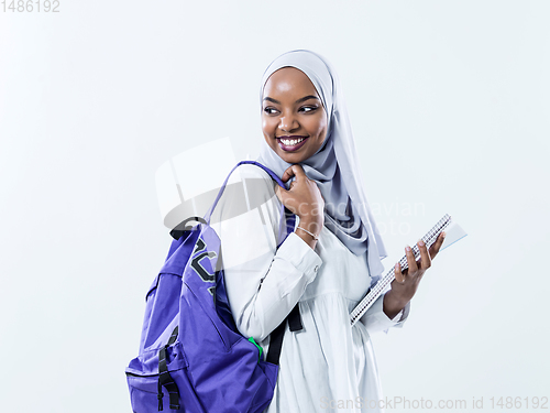 Image of portrait of african female student