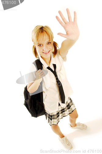 Image of Girl in a school uniform