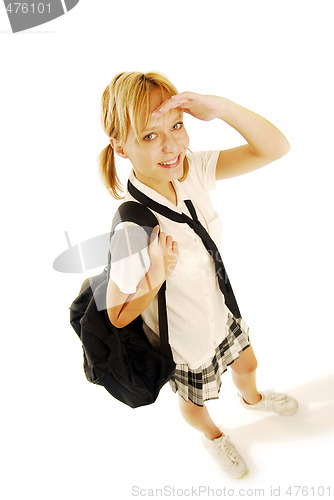 Image of Girl in a school uniform