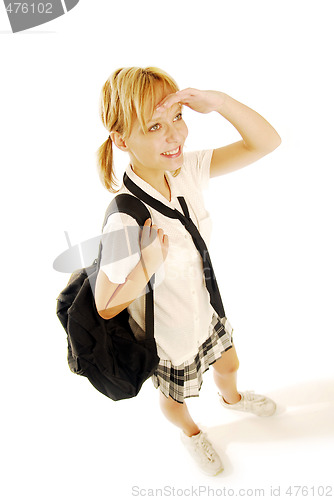Image of Girl in a school uniform