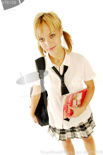 Image of Girl in a school uniform