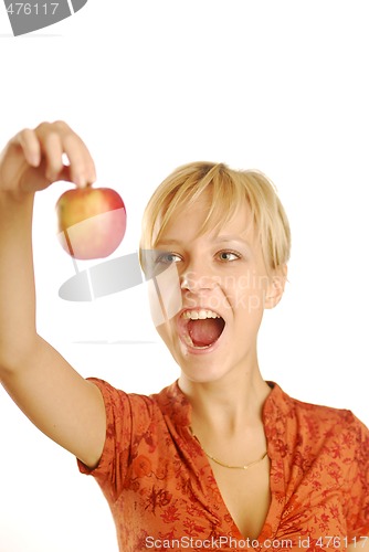 Image of Girl with an apple