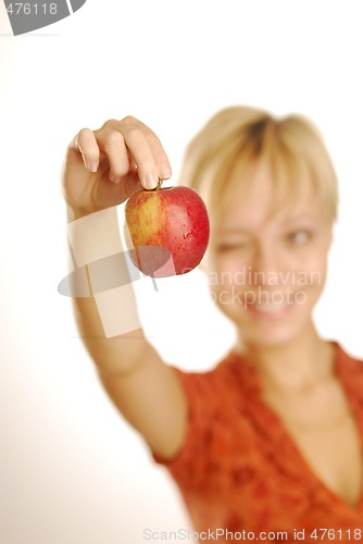 Image of Girl with an apple