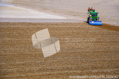 Image of Tractor in a Field