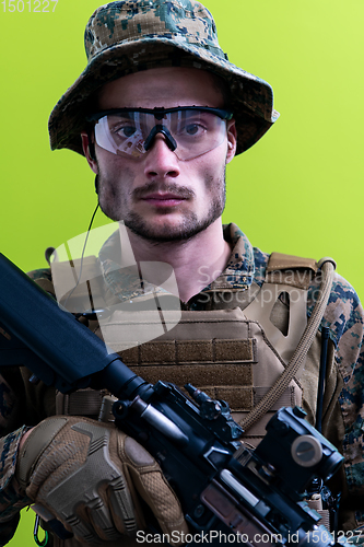 Image of soldier on drugs