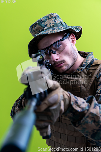 Image of soldier on drugs