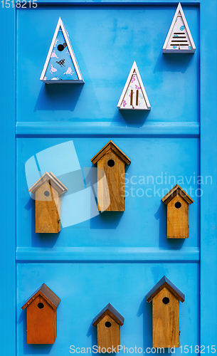Image of Birdhouses on the wall